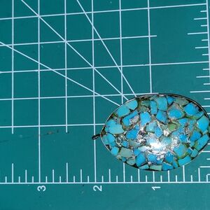 Primitive Turquoise Mosaic Pendant